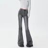 Jeans bagliori bagliori donna in alto in vita in vita comodo per le donne pantaloni elastico stile streetwear in stile pantalone pantalone pantaloni