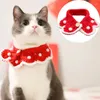 Accessoires de vêtements pour chiens chats de compagnie cols chiens lapins collits en tricot ornements de Noël serviettes caliva mignon nœud papillon