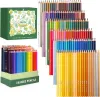 Lápis Arrtx 72/126 Lápis coloridos Cúpulas macias Corete de destaque Pigmentos ricos em lápis de desenho para desenho para colorir