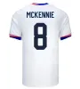 2024 USA Soccer Jerseys Copa America Woman Kid Kit 24 25 Player Version Home Away Football Shirts Pulisic Smith Morgan Balogun Musah McKennie Adams Men