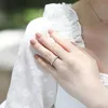 Bijoux de mode Luxury 3mm 925 Band argent sterling Bands de zircone cubique pour les femmes engagements de mariage