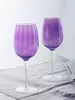 Bicchieri da vino in stile europeo senza piombo bobble viola a bolla rotonda in vetro rosso champagne