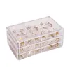 Jewelry Pouches Drawer Style Transparent Box Large Capacity Ring Earring Necklace Acrylic Sorting Organizer