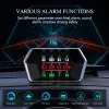 OBD2+GPS SMART Digital Head Up Display HUD CAR Elektronica Snelheidsmeter Alarmen Alleal Koelvloeistof Turbo Boost voor alle auto