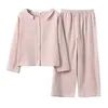 Vêtements à domicile Pyjama de coton de haute qualité ensemble pour les femmes au printemps automne aux vêtements décontractés Pyjamas Night Sleep Sleep Long Manchers Pantalons