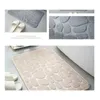 Carpets domestique Pebble Textured Mat absorbant Mémoire de rebonds lent Coton Nombre de portes