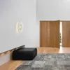 Lampada a parete Crema circolare in stile soggiorno divano di divano decorazione minimalista camera da letto balcone illuminazione corridoio