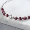 BANGLES VINHO RED RECESSO NATURAL DE GARNETS SUPLETAS SERLING SERLING SIER