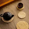 Bandejas de chá bandeja de teaware doméstico de pides chineses chineses acessórios duráveis e ecologicamente corretos de copo universal isolado 1 pcs