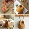 Geschenkverpackung Hanfu Handtasche gewebter Strand Stroh Stroh Vintage Mode Tote Seetang Bags für Frauen Miss