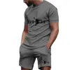 Tracksuits voor heren 2024 Zomerset mode sportkleding met korte mouwen T-shirt sport shorts casual kleding joggen