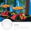 Plates Desktop Storage Tray Decorative Serving Trinket Plate Dessert Modern Kitchen Beverage Abs Dried Fruit Platter Menagerie