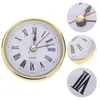 Clocks Accessories Clock Head Roman Number Replacement Insert Header Inserts With Movement Plastic Vintage