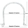 Украшение вечеринки 1Set Металлический свадебный сад арка двойной круглый кольцо на кольце