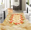 Wallpapers 3D Wall Murals Wallpaper Floor Marble Flower Custom Po Self-adhesive PVC Waterproof