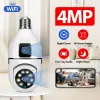 Camera's 4MP E27 Dual Lens Bulb Camera App Okam WiFi 1080p Night Vision 360 PTZ Camera Human Tracking CCTV Security Monitor Two Way Talk