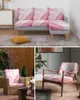 Chair Covers Marble Fluid Texture Pink Sofa Seat Cushion Cover Furniture Protector Stretch Washable Removable Elastic Slipcovers