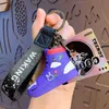 Dessin animé authentique créativité Graffiti Shoes Keychain Mens Backpack Pendant Car Keychain Small Cadeau