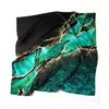 Birdtree 100%Mulberry Silk Art Print Satin Scarf Spring Autumn Office Lady Shaw Designed Elegant Wrap Kerchief A30618QM 240325