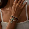 Charm armband spindelpärlor par armband halloween design kärlek hjärtmagnetiska armband vänskap rep för män kvinnor smycken