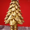 Candele 1pc Golden Christmas Holder Ornament Ornament Home Desktop Crafts Decoration