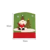 Chair Covers Christmas Stretch Cover Santa Claus Reindeer Pattern Banquet Party Seat For Home Merry Decorations Supplies