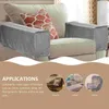 Couvercles de chaise en tissu gris accoudoir anti-meubles protecteur en plein air pour le canapé canapé-canapé inclinable avec accoudoirs