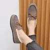 Casual Shoes Bean Single 2024 Winter Women's Cashmere Flat Lazy People A Slip-on Cotton Tide