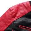 Men's Jackets 2024 Brand Casual Warm Fleece Biker Bomber PU Jacket Male Windproof Winter Vintage Overcoat Motorcycle Leather