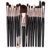 15Pcs Makeup Brushes Set Professional Plastic Handle Soft Synthetic Hair Powder Foundation Eyeshadow Make Up Brushes Cosmetics