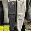 Multi-poches pantalons de poussière droite pour hommes High Street Elastic Soust Loose Loose Casual Cargo Pantal