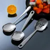 Spoons Portion Control Serving Kitchen Supplies Utensil Slotted Stainless Steel