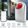 Siren Smartrol WiFi Sirène Strobe Light Capteur Home Alarm Security System 110 dB High Decibel Horn Sound Light Alarm for Tuya Smart Life