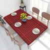 Tableau à table rectangulaire imperméable moderne moderne tartan Plaid Cover Geométrique Gingham de 4ft Couche pour pique-nique