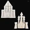 Baking Moulds Castle Shape Silicone Fondant Mold Kitchen Cake Decoration Dessert Chocolate Mould Epoxy Craft DIY Jewelry Making Tools