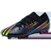 Mens Soccer Shoes FG Firm Ground Football Boots Top Quality Soft Leather Bekväma Cleats Scarpe Calcio 240323