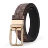 Luxury Designer Belt Buckle Fashion Vérine en cuir véritable Bourse pour hommes Lettre Double Gold Classica