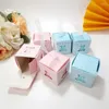 Enveloppe cadeau 10pcs Babes de baby shower boîtes rose bleu mignon décorations d'anniversaire pour une fille de garçons favorise le genre révéler les fournitures