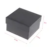 Watch Boxes Fashion Square Wristwatch Display Box With Removable Pillow Compound Material Storage Case Black For Men And Women