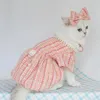 Vêtements pour chien Pet Princess Robe d'automne Puppy Sweet Desinger Clots Cat Jupe mignonne petite chemise Yorkshire Chihuahua Pomeranian