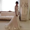 Dresses 2021 Elegant White Vintage Long Sleeves Lace Mermaid Wedding Dresses Sweetheart Wedding Party Dress Bridal Gowns