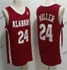 Jersey de basquete do Alabama Brandon Miller Mark Sears Grant Nelson Sam Walters Nick Pringle Aaron Estrada Rylan Griffen Jarin Stevenson Scharnowski 2024