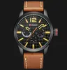 2018 New Luxury Brand CURREN Analog Sports Watch Leather Strap Quartz Men Wristwatch Relogio Masculino Horloges Mannens Saat242t7345811