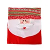 Chair Covers Seat Cover For Holiday Season Festive Snowman Santa Claus Dining Room Merry Christmas Chairs