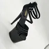 Tanzschuhe Laijianjinxia 20cm/8inches pu obere sexy exotische High Heel -Plattform Party Frauen Sandalen Stange E100