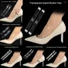 Askılar 1 pair şeffaf görünmez silikon, kadınların yüksek topuklu elastik elastik anti-falling ışın ayakkabısı telleri ayak bileği kayışları için