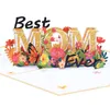 3D to Mom Message Paper wenskaarten verjaardag bedankt uitnodigingskaart fmother's dag feestelijke feestartikelen