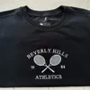 Tennis Athletics Letters broderade tröjor Kvinnor Vit Löst vår Pullover Lång ärm Retro Thin Cotton Casual Jumpers 240326