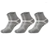 Chaussettes masculines 3 paires de haute qualité hommes coton sports noirs décontractés couvrant l'été absorbant la sueur respirante mâle sock sokken