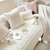 Stol täcker franska retro dubbelsidig ren bomullsutrikes soffa kudde täckduk baksida handduk